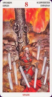 Celtic Tarot Eight of Swords