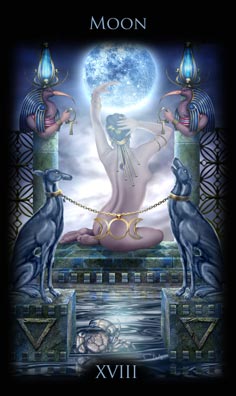 Legacy of the Divine Tarot Moon Card