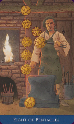 Llewellyns-Classic-Tarot-Eight-of-Pentacles