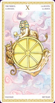 Lo Scarabeo Tarot Wheel of Fortune Card